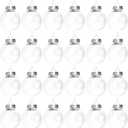 24 Pack Clear Plastic Fillable Ornament Balls with Strings,2.4 inch Removable Top Hanging Ornaments Ball, DIY Plastic Ornaments Round Balls, Perfect for Decoration On Christmas Trees, Wedding, Party