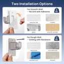 ENJOYBASICS No Drill Curtain Rods for Window 28 to 60 Inches, 5/8 Inch Diameter Renter Friendly Drapery Rod with Adhesive Brackets without Drilling, Adjustable from 27 to 65 Inches, Nickel