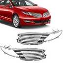 JOLONG Front Pair Bumper Grille for 2013-2016 Lincoln MKZ Replacement for DP5Z8201BA DP5Z8200BC (Left+Right)