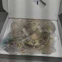 Wall Clocks for Living Room Decor,Large Wall Clock,3D Creative Metal Ginkgo Leaf Design,with Silent Movement Wall Clocks for Home Wall Decor Clock33"x18" (Blue)