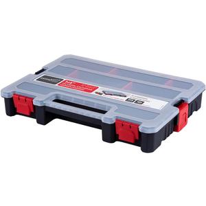 Small Parts Organizer Box  Stackable Hardware Storage Case with 20 Compartments & 12 Dividers  Heavy-Duty Nylon Screw, Drill Bit, Nut & Bolt Organizer for Garage, Toolbox, Workshop (b. 1pcs Set - Large Organizer)