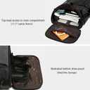 G-FAVOR 40L Travel Backpack for Men, Large Vintage Canvas Rucksack 3 in 1 Convertible Duffel Bag Carry On Backpack Fits for 17.3 Inch Laptop
