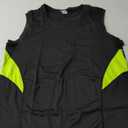 HSQSMWJ Men's Sleeveless Compression T-shirt Stretch Tight Fitness Wear Gym Quick-drying Vest, M
