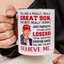 2 x Teen Boy Gift Ideas, Son Mug 11oz, Son Gifts from Mom Dad, Christmas Fathers Day Birthday Gift Ideas for Son, Son Ceramic Mug