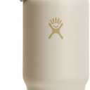 Hydro Flask Travel Water Bottle - Insulated Stainless Steel - Wide Straw Lid, Non Spill, Leakproof in 32 Oz Coconut Cream