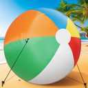 6ft Giant Inflatable Beach Ball Large Jumbo Beach Ball Decoration for Summer Sand Party Event Outdoor Indoor Decoration