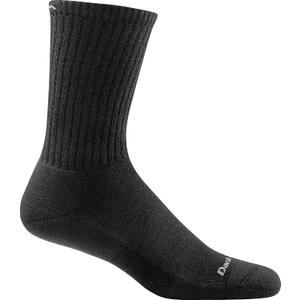 Darn Tough 1680 Men's Merino Wool Standard Issue Crew Height Light Socks (Large, Black)