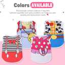 XXS Dog Clothes for Small Dogs: Mesh Doggie Shirts with Cute Patterns, Small Dog Clothes for Girls Fit for 1-2lb Pet T-Shirts, 4 Pack Puppy Clothing for Summer