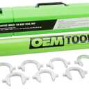 OEMTOOLS 27178 Inner Tie Rod Removal Tool Set, Remove and Install Without Rack Disassembly, Inner Tie Rod Tool Fits Most Cars, Trucks, and SUVs, SAE and Metric Crowfoot Adapters