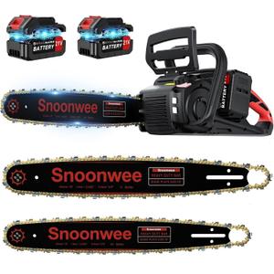 42V Max Battery Chainsaw, 16 & 18-Inch Interchangeable Bars