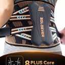 Copper-Infused Back Brace for Men Lower Back Pain Relief [Medical-Grade & Stronger Support] Lumbar Support Belt with Support System for Women - Back Support Brace for Heavy Lifting and Work (Black, L)