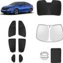 8pcs Car Window Shades for Honda Civic 2016-2021 Accessories,Windshield Side Rear Full Sunshade,Sun Visor UV Blocking, Privacy Protection and Blackout for Camping Outdoor