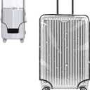 Yotako Clear PVC Suitcase Cover Protectors 30 Inch Luggage Cover Protectors for Wheeled Suitcase 30'' (80%transparent 20%black)