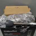 Mueller Multistick 5-in-1 Immersion Blender Handheld,12 Speed Hand Mixer-Turbo Boost,Heaviest Duty Copper Motor,Titanium reinforced Blades Hand Blender,Milk Frother Wand,Whisk,Beaker,Chopper,Grey (Gray)
