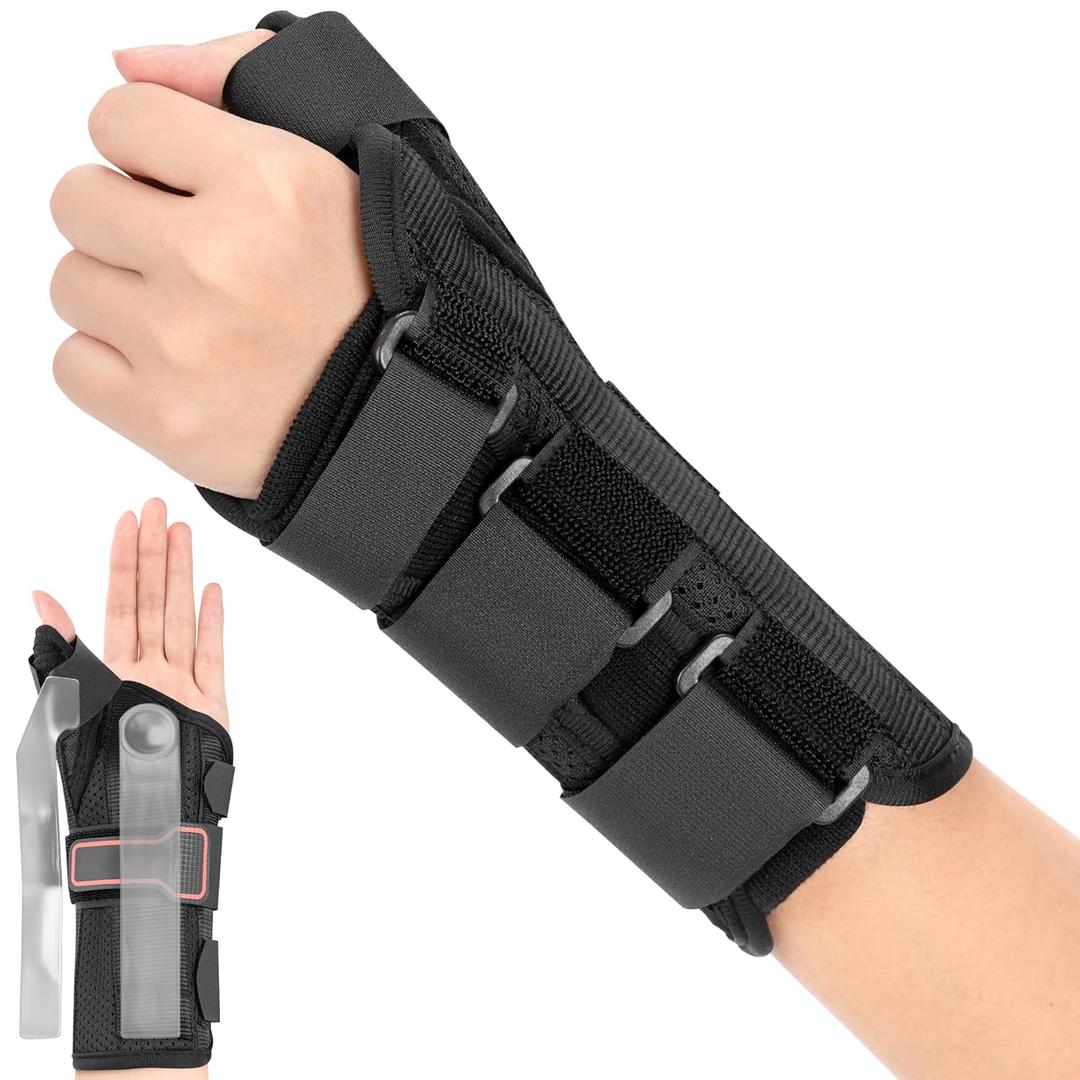 Medibot Wrist Brace & Thumb Spica Splint, for De Quervain's Tenosynovitis, Tendonitis, Carpal Tunnel & Arthritis Wrist Support Thumb Splint (Left Hand - XLarge)