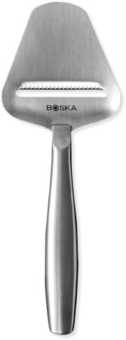 Boska Stainless Steel Cheese Slicer - Copenhagen For All Types of Cheese - Multi-Functional Cheese Slicer - Handheld Slicer - Silver Non-Stick - Dishwasher Safe - For Kitchen Cooking