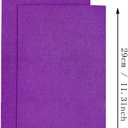 2 x Jtnohx Stiff Craft Felt Sheets, 2mm Thick Felt Fabric for Crafts, 12pcs 7 x 11.3 inch Color Felt Squares for Sewing (Purple)
