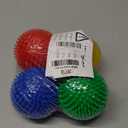Dog Balls 4.5 Squeaky Dog Toys Spikey Ball for Aggressive Chewers Heavy Duty Teething Large Medium Durable Dogs Balls (4 Pack)