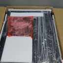 Huuger Night Stand Set of 2, Nightstand with 2 Drawers, Bed Side Table with Open Shelf, Wooden Top, End Table, Fabric Drawer, for Bedroom, Rustic Brown