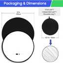 Portable Black White Screen Chair, 57 in Screen Backdrop with Stand 2-in-1Double Sided Foldable Blackwhite Background, for Video Chats and Meetings, Photography, Photo Zoom, Streaming Games