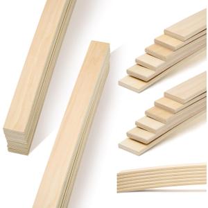 Threehoney 12 Pack Wooden Bed Slats Replacement 39.3" L x 2.08" W x 0.33" H Arc Solid Wood Mattress Support for Bed Frame Sofa Foundation Platform Repair, Easy Assembly No Tool Required(Wooden)