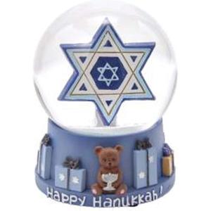 Kurt S. Adler 100MM Musical Hanukkah Star of David Waterglobe