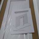 60" x 84" Bifold Sliding Barn Door, K Shaped Panel with Sliding Hardware Kit Set, Finished Closet Door Slab, 5.66FT Track for 4 Doors, MDF, White