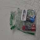 Shimeyao 2 Pcs 5 Letter Combination Lock Metal 5 Digit Lock Heavy Duty Word Gym Locker Keyless Resettable Safety Padlock for School Gym Locker Toolbox Hasp Cabinet(Blue, Red)