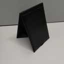 CAC China MCT2-75BK Black Menu Tent Cover 2-Panel 5" x 7"