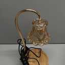 Candle Warmer Lamp with Timer 2 Bulbs Light Dimmable Electric Candle Warmer Flower Shape for Bedroom Home Decor, Wax Melt Warmer for Scented Wax, Birthday Housewarming for Her Him