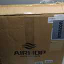 AIRHOP 0.56in Thick 48 Sq Ft Exercise Equipment Mats, 12 Tiles Upgraded Rubber Top with High Density EVA Foam, Large Interlocking Puzzle Gym Flooring for Home Gym, Heavy Weight Workout, 24 x 24in