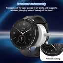 2 in 1 Compatible for Amazfit Active 2 Watch Case 44mm, Anti-Scratch & Shockproof Metal Bezel with Full Protection TPU Back Cover for Amazfit Active 2 Round Protective Case-Black