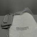 COMOMY Baby Changing Pad with Wipeable & Waterproof PU Cover, Contoured Diaper Changing Pad for Dresser with Non-Slip Safety Belt, Portable and Lightweight, Large Cushioned Foam, Gray