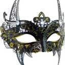 ARK Survivor Women's Sparkling Rhinestone Masquerade Mask She-Devil Mask Fancy Party Masquerade Ball New Years Mardi Gras