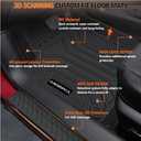 Floor Mats Full Set for 2024-2026 Chevy Traverse & GMC Acadia 7 Seats | TPE Rubber Mats Anti-Slip Automotive Mats wih Door Sill Guards Accessories