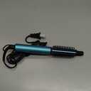 Farery Mini Thermal Brush 3 Temperature Adjustable, 3/4 Inch Travel Curling Iron for Short Hair, Heated Round Brush for Touch-ups and Small Curls, Lightweight Curling Wand for Thin Hair, Dual Voltage (Blue)
