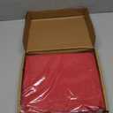 Amazon Basics Kid's Soft Easy-Wash Lightweight Microfiber 3-Piece Sheet Set, Twin, Red, Solid