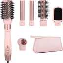 6 in 1 Hair Styler | Air Styling & Drying System | High Speed Blow Dryer Brush | No Heat Damage | Auto-Wrap Curlers, Oval Brush, Round Brush, Comb & Storage Bag