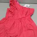 ZESICA Women's Summer One Shoulder Ruffle Dress Boho Sleeveless Elastic High Waist Swing Mini Dresses Size S