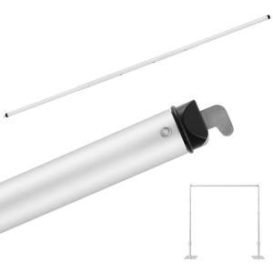 Dunzy 8-10 ft Double Layer Adjustable Crossbar and Hangers for Use with Pipe and Drape Kit Pipe and Drape Crossbar for Backdrop Stand, Background Curtain and Wedding Decor