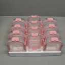 GULFLIN Small Glass Food Storage Containers 12 Pack-12oz Glass Containers with Lids for Meal Prep, Food Storage, Freezer to Microwave Safe, Air-Tight, Leak-Proof, Pink Set