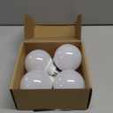 Brtstiun G25 LED Light Bulbs, Round Vanity Light Bulbs for Bathroom, 40W Equivalent, Cool White 4000K, E26 Base Globe Light Bulb, 600LM, Non-Dimmable, 4-Pack