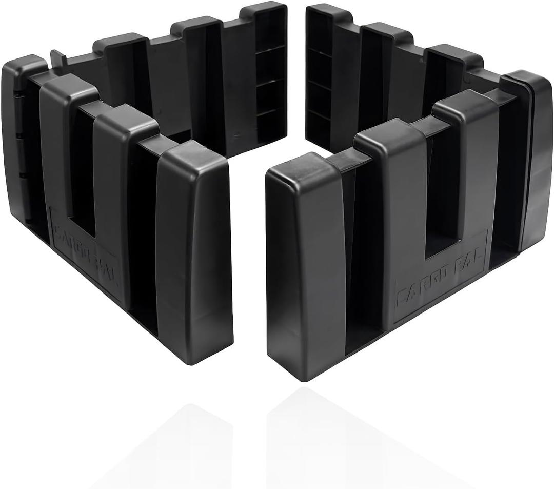 4PCS Multipurpose Cargo Organizer Blocks, Plastic Car Trunk Storage Organizer Blocks Used with Wool Carpet, Adjustable Trunk Divider Cargo Containment System for Car SUV Van