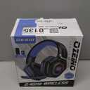 Ozeino 2.4GHz Gaming Headset Wireless with Flip Mic for Ps5, Ps4, PC, Gaming Headphones with RGB Light, 40Hr Battery Bluetooth Headset for Laptop, Mobile, Mac