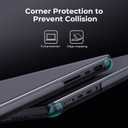 BlueSwan Matte Case for MacBook Pro 14 M5 M4 M3 M2 M1 Pro/Max 2026-2021, Compatible A3426 A3427 A3434 A3401 A3112 A2992 A2918 A2779 A2442, Hard Shell Protective Cover, Space Black Clear