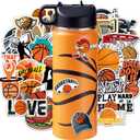 RhythmFit Baseball Gifts for Boys  18 oz Baseball Water Bottle with 100 PCS Stickers, Stainless Steel Insulated Bottle, Sports Gear & Stuff for Boys