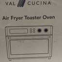 VAL CUCINA Infrared Heating Air Fryer Toaster Oven, Extra Large Countertop Convection Oven 10-in-1 Combo, 6-Slice Toast, Enamel Baking Pan Easy Clean with Recipe Book, Brushed Stainless Steel Finish