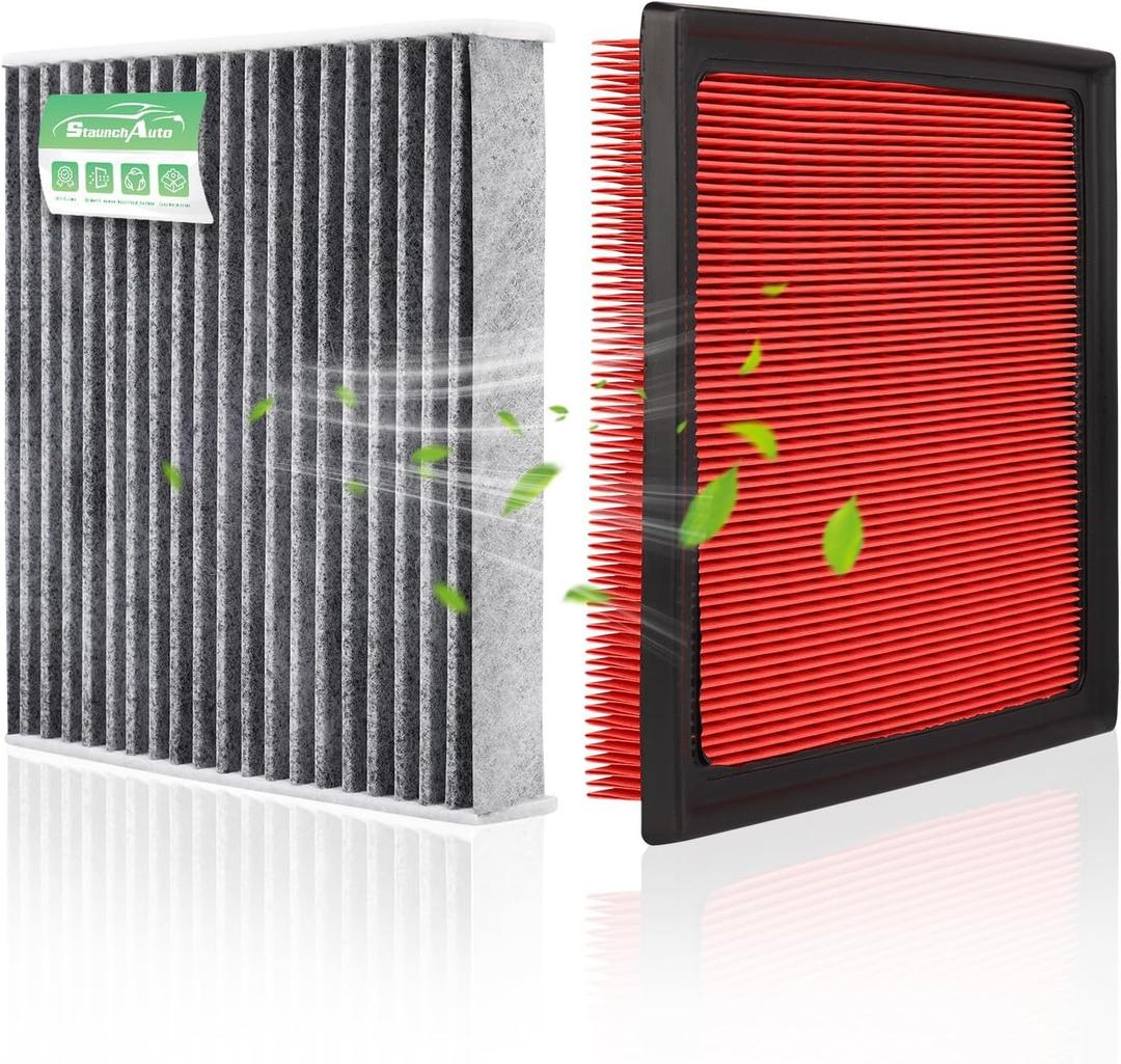 Engine & Cabin Air Filter for RAV4 19-25, Camry 18-24, Avalon 2021, Highlander 20-26, Avalon 19-22, ES350 19-25 2.5L 3.5L Air filter for Car Replacement CF12157 CA12377 Automotive-2 Pack