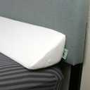 Insieme King Size Headboard Gap Filler (White). Long Bed Wedge Pillow for Covering Cracks Between Bed & Headboard or Wall with Pillow Support (76x8x6 inch)