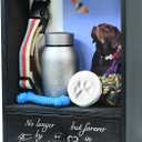 Pet Memorial Shadow Box Keepsake 9.3x13 Dog Memorial Gifts for Loss of Dog Death Sympathy and Remembrance Gift Large Pet Memorial Picture Frame Display Case with Deep Drawer